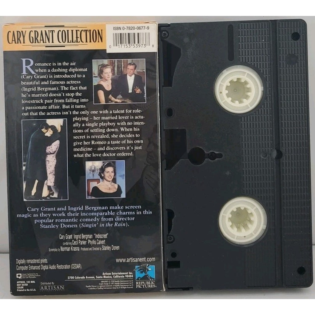 Indiscreet (VHS, 1997, Cary Grant Collection)