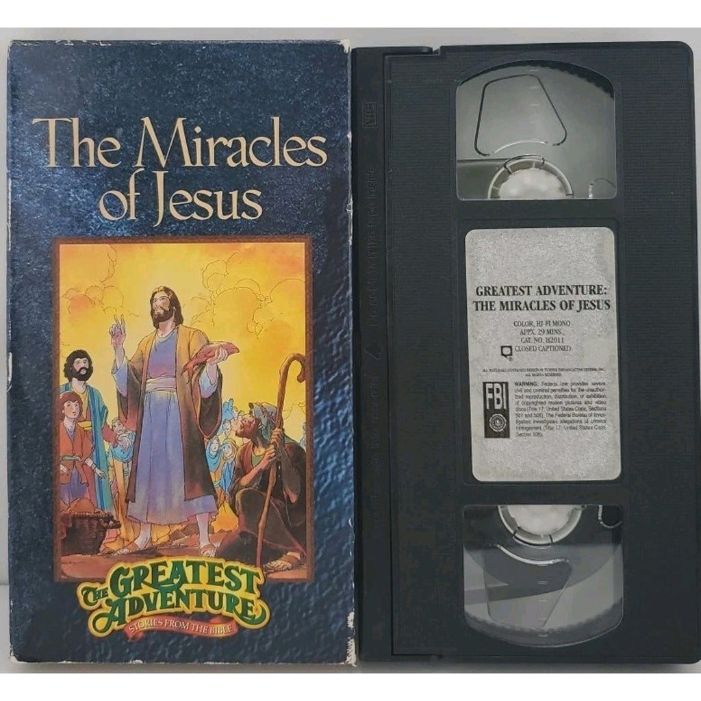 Greatest Adventure Stories From the Bible - The Miracles of Jesus (VHS, 1991)