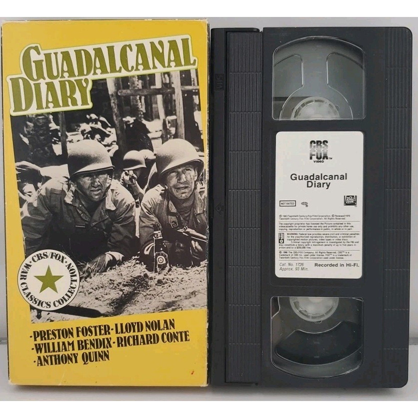Guadalcanal Diary (VHS, 1943)