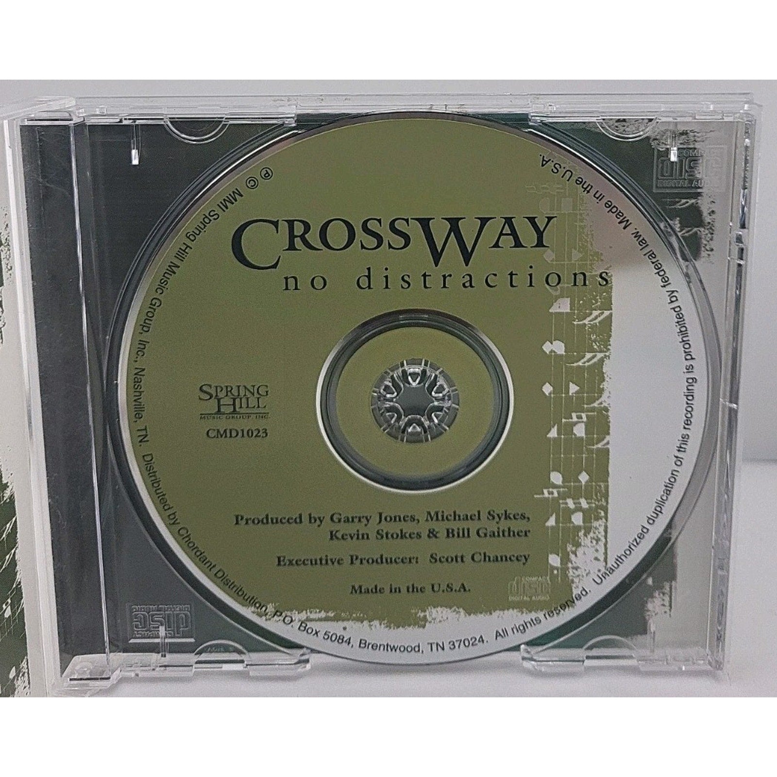 No Distractions by Crossway (CD, Sep-2001, Spring Hill Music)