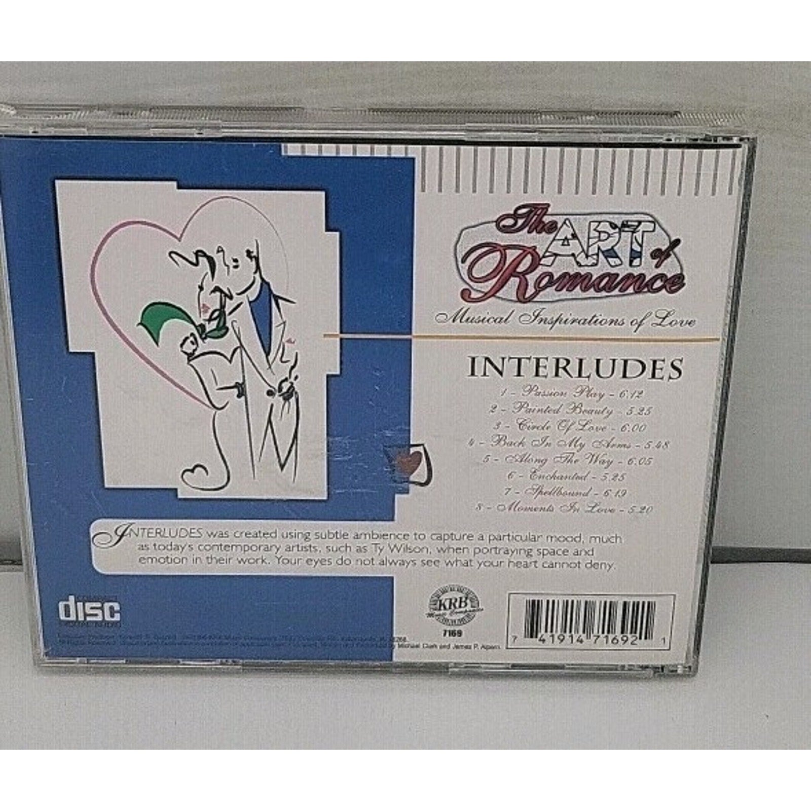 The Art of Romance Interludes CD Musical Inspirations of Love