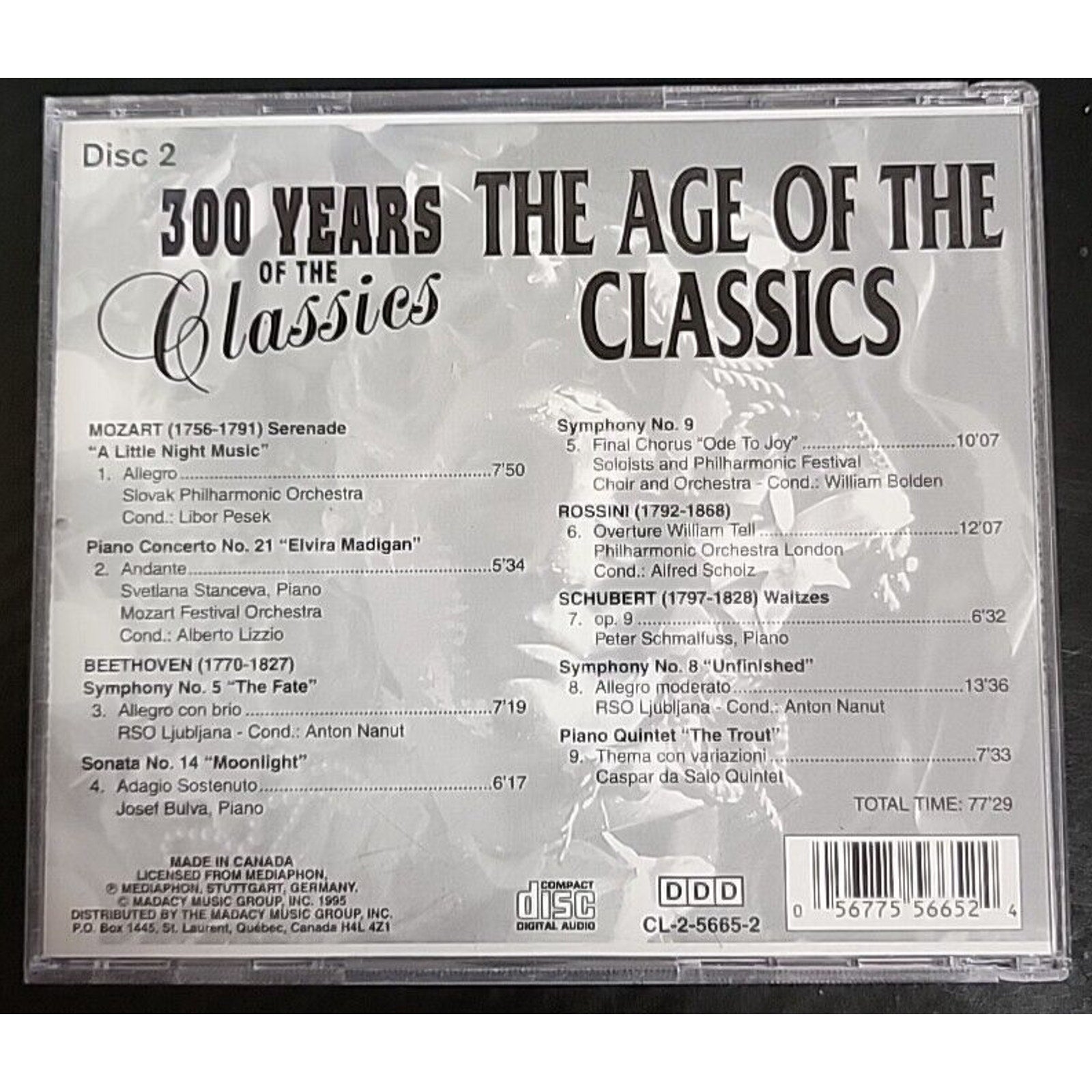 300 Years of the Classics (CD) *Disc 2 out of 4 Only*