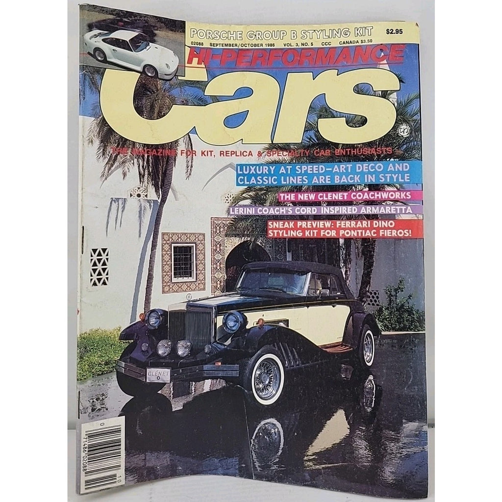 Cars Hi-Performance Magazine September/October 1986 Volume 3 Number 5