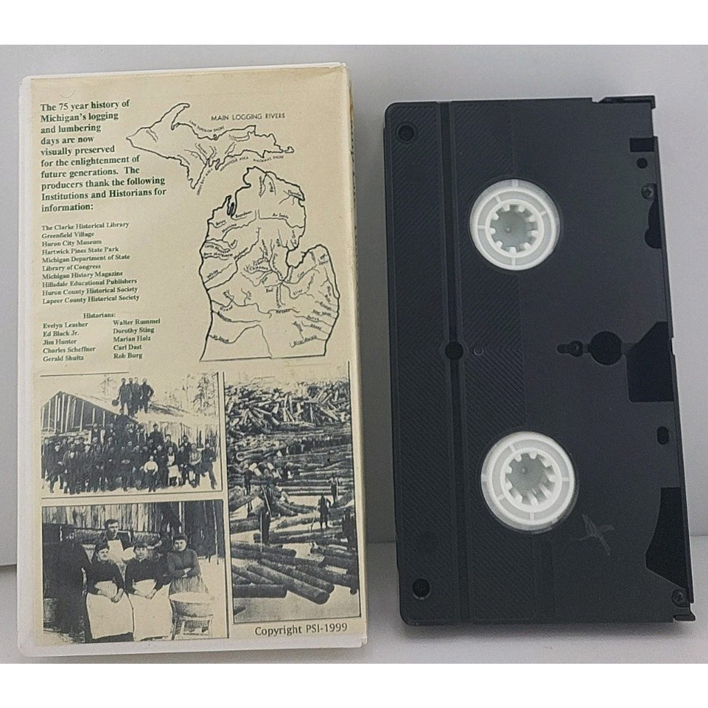 Michigan's Lumbering Days & Camp Life "When Big Trees Fell" (VHS 1999) Document