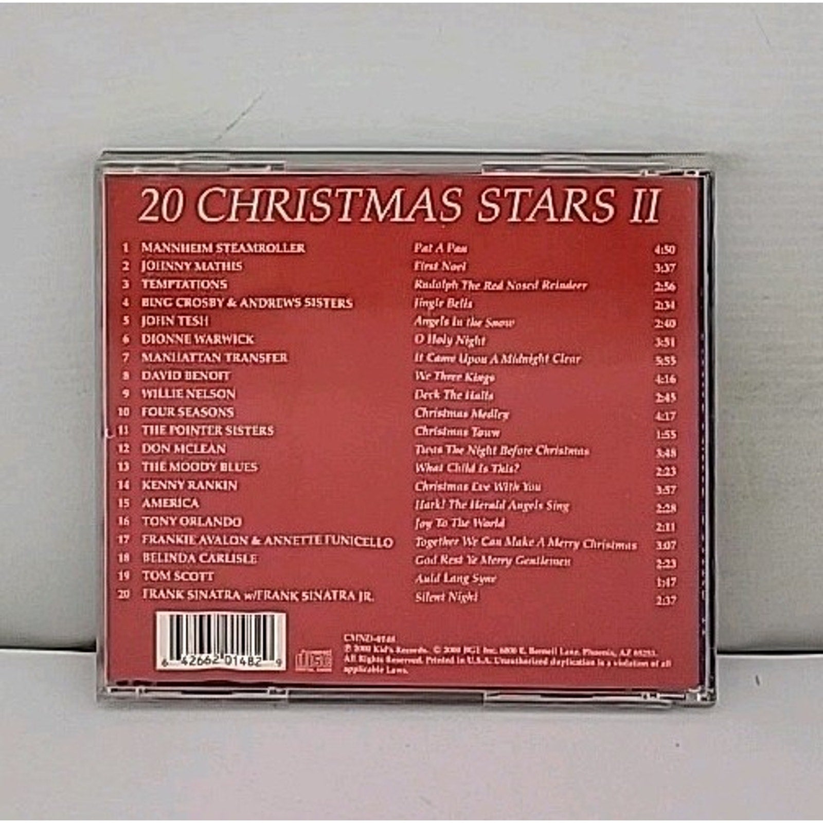 20 Christmas Stars II (CD, 2000, Kid's Records)
