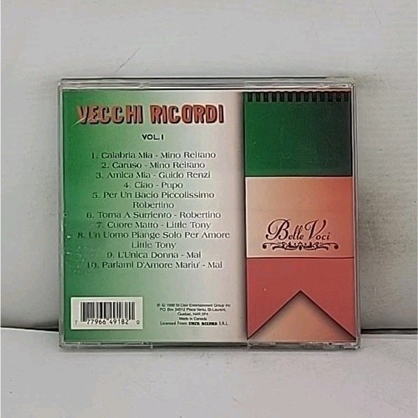 Vol. 1 Vecchi Ricordi by Belle Voci (CD, 1999)