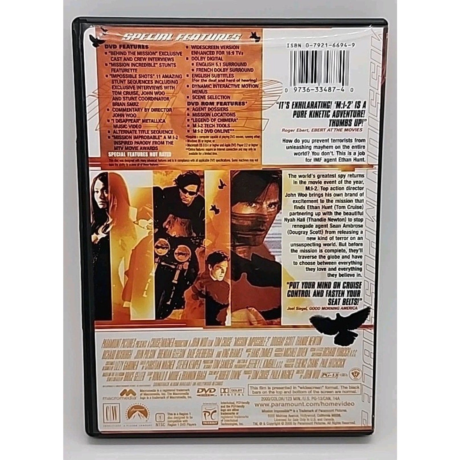 Mission: Impossible 2 (DVD, 2000)