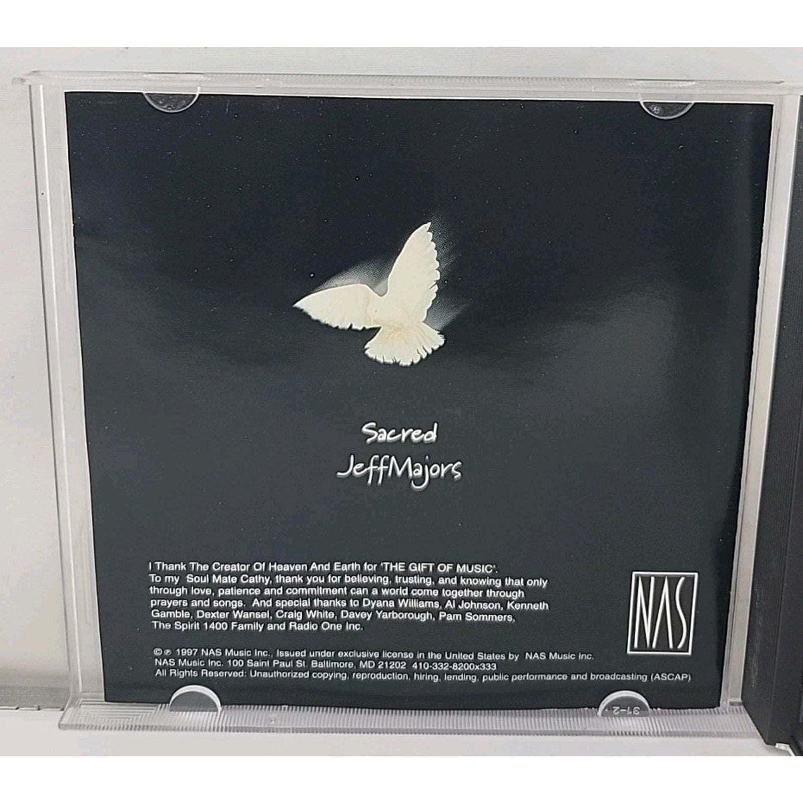 Sacred by Majors, Jeff (CD, 2001)