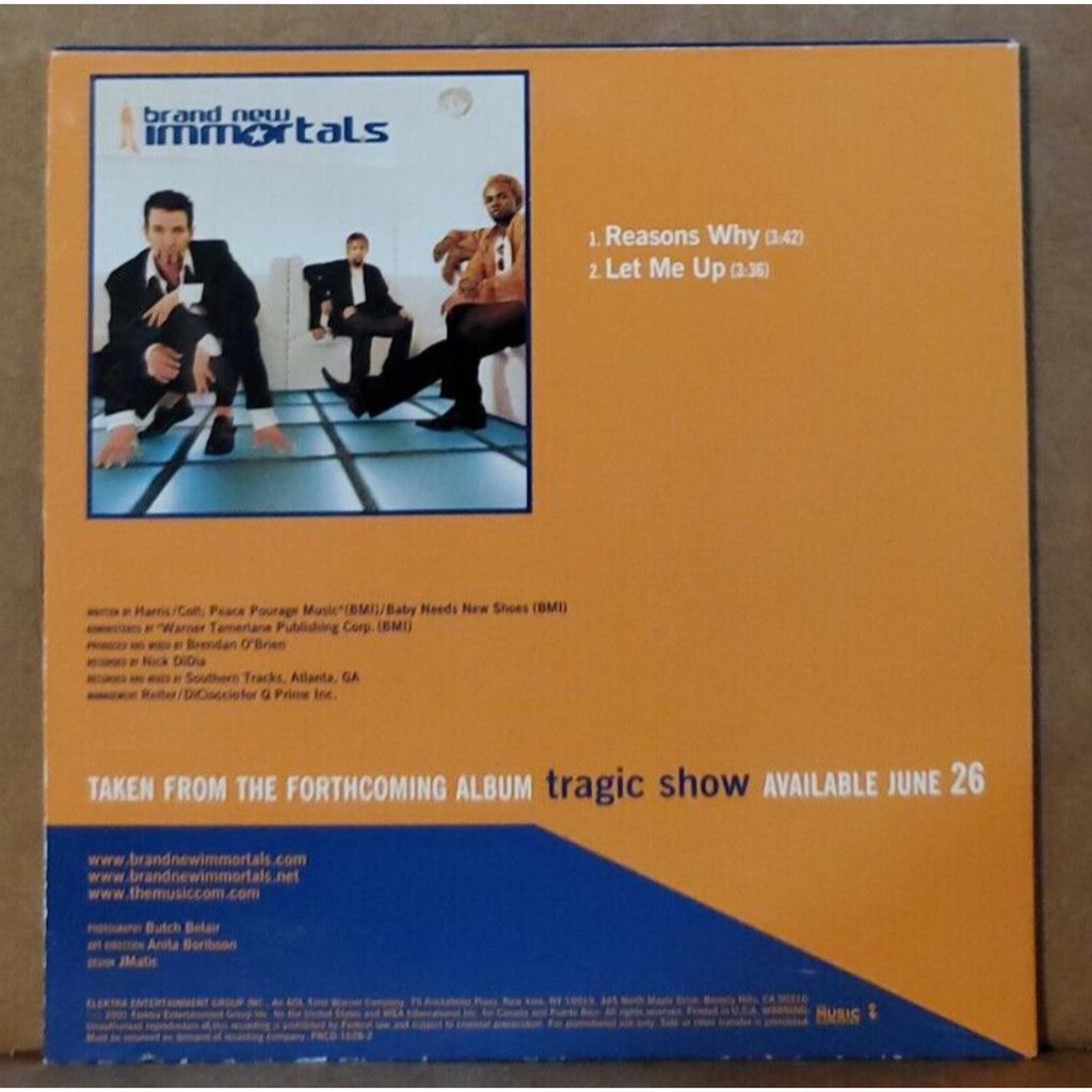 Immortals Reasons Why Let Me Up (CD)