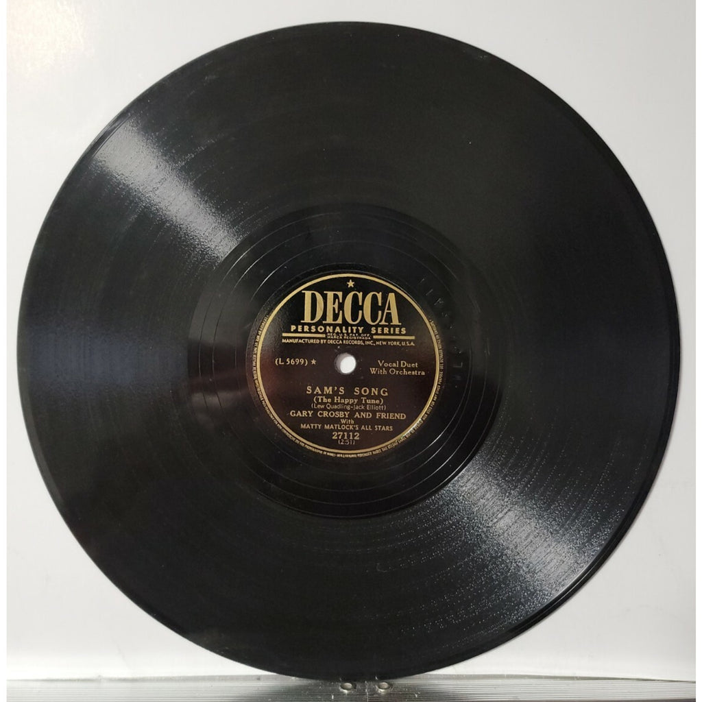 Gary Crosby - Sam's Song / Play A Simple Melody (Vinyl)