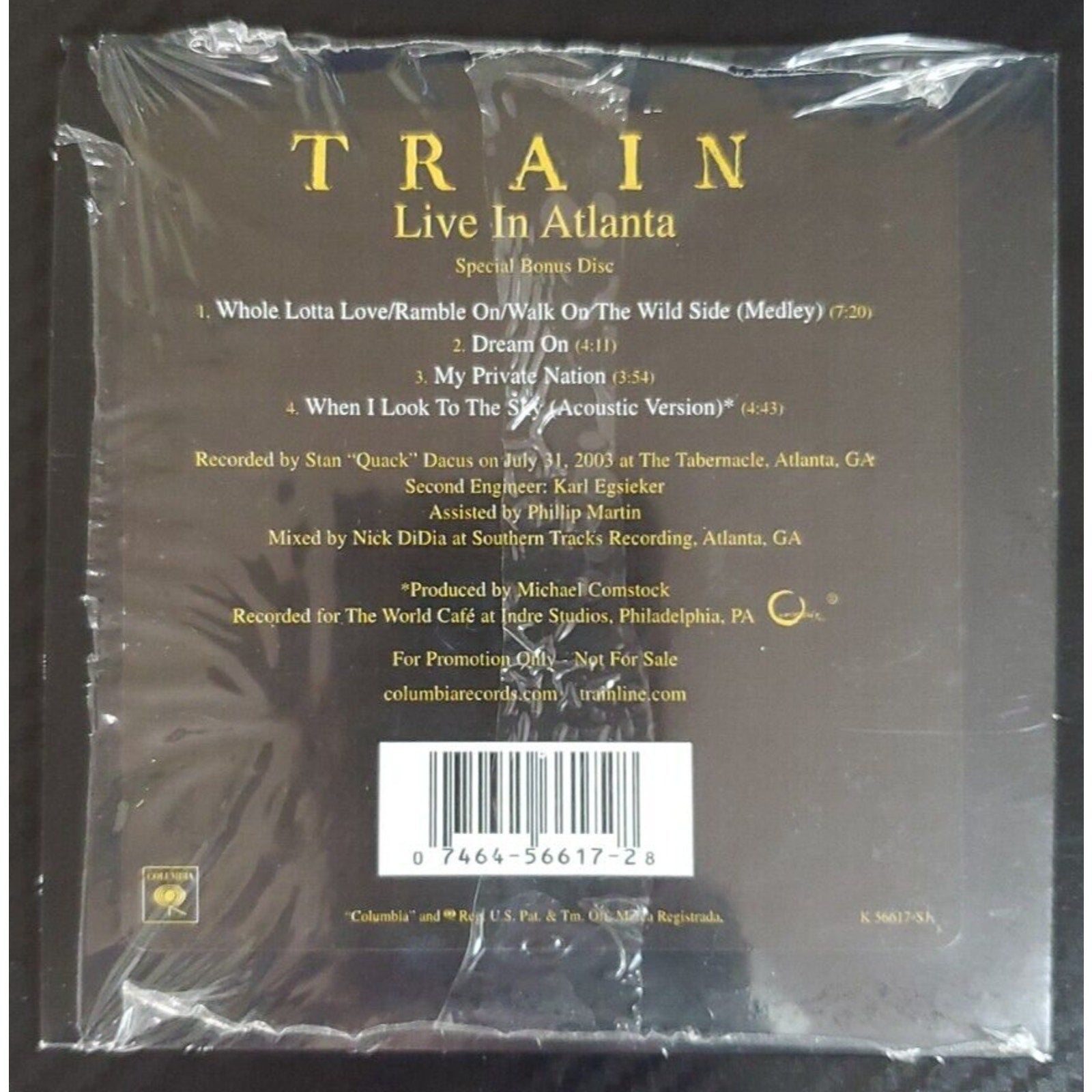 Train - Live In Atlanta (CD)