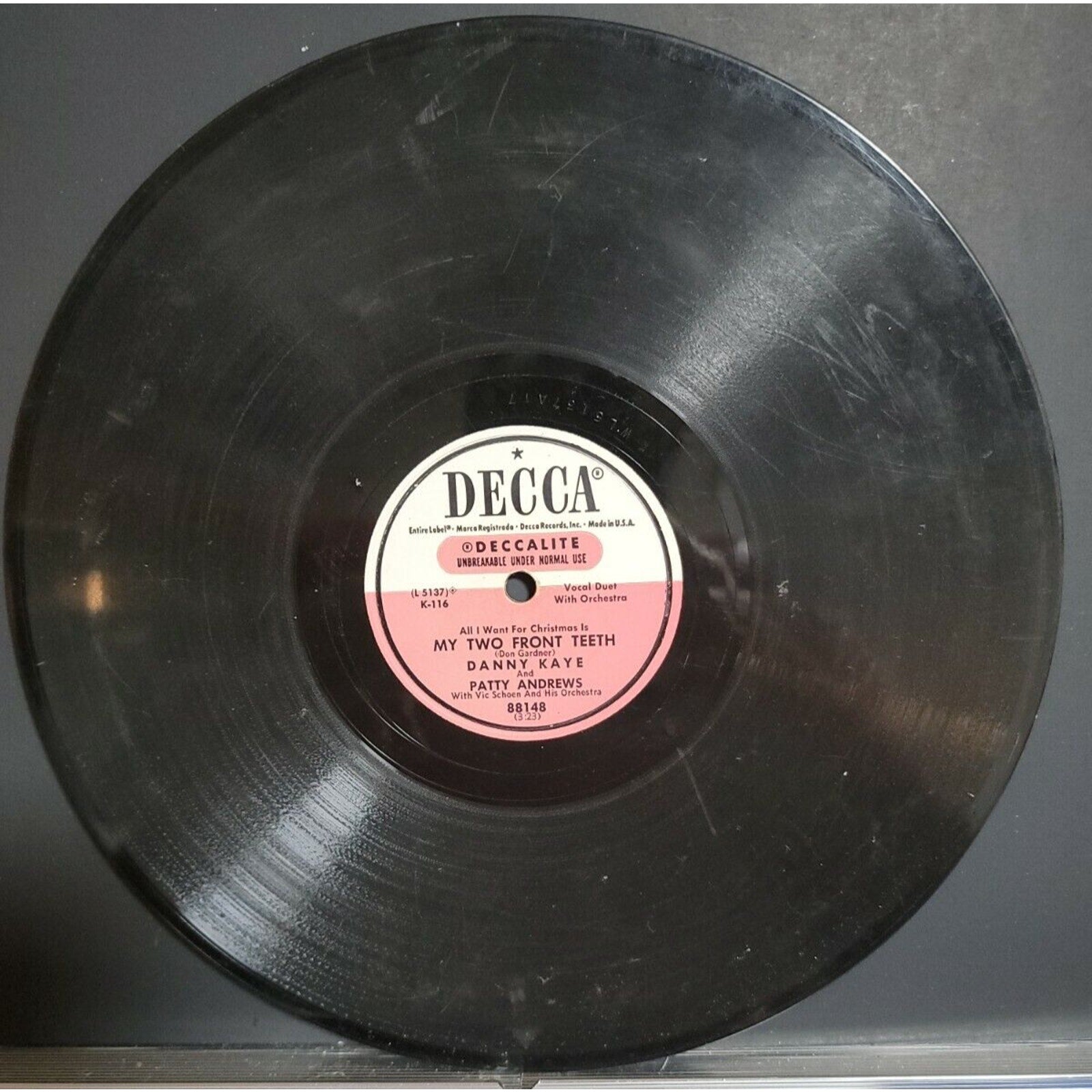 My Two Front Teeth / Santa Claus Looks Like My Daddy - Danny Kaye - Decca - L...