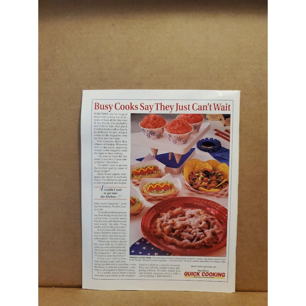 Taste Of Home's Quick Cooking Magazine May/June 2000