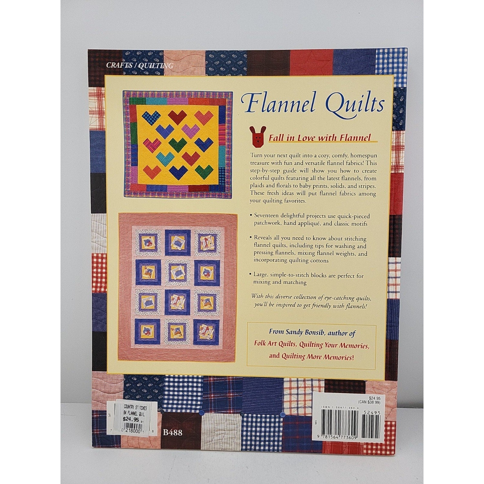Flannel Quilts by Sandy Bonsib (2001, Other)