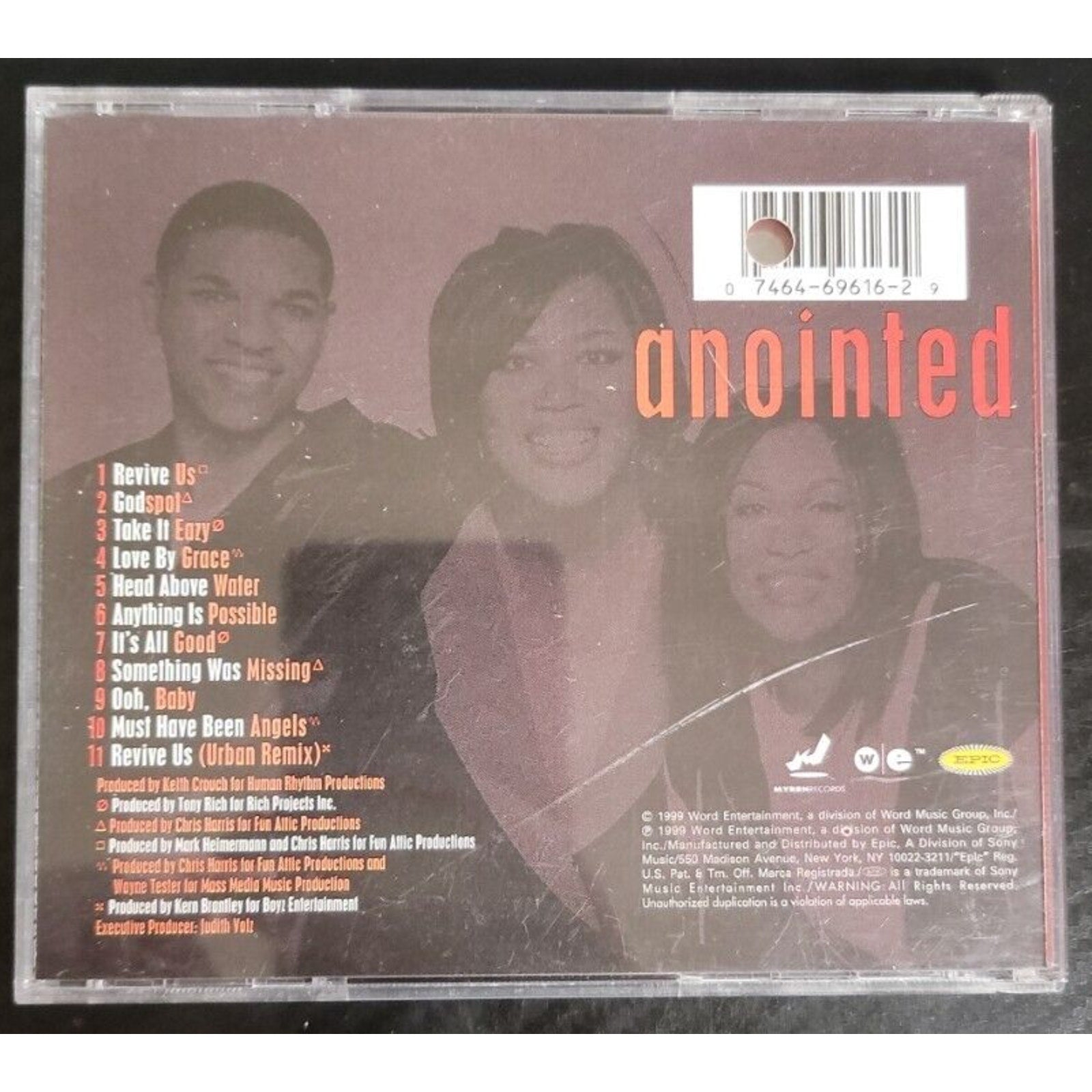 Anointed by Anointed (CD, Apr-1999, Sony Music Distribution (USA))