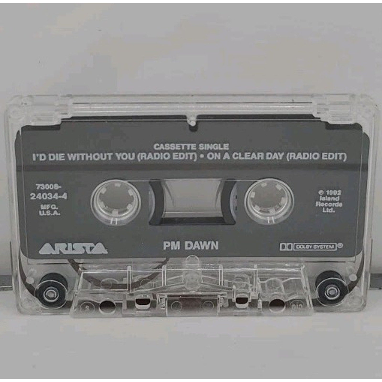 PM Dawn - I'd Die Without You - Cassette Single LaFace Island 1992