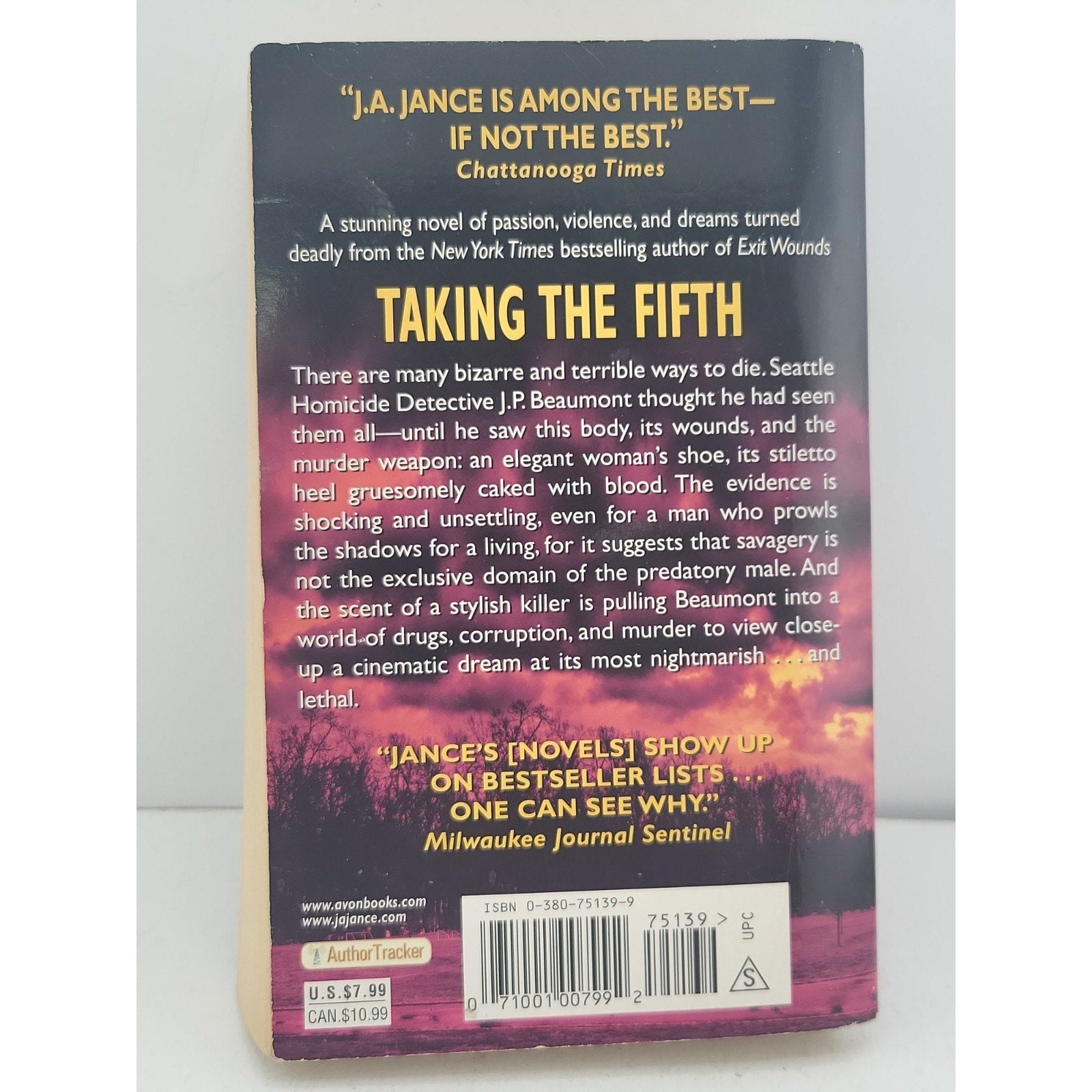 Taking the Fifth by J. A. Jance (1987, Trade Paperback)