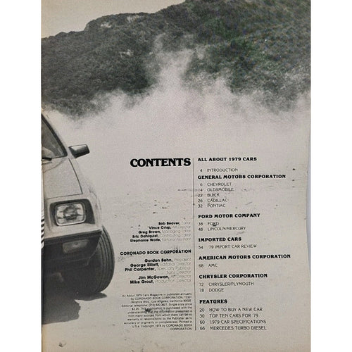 1979 All About The '79 Cars Magazine