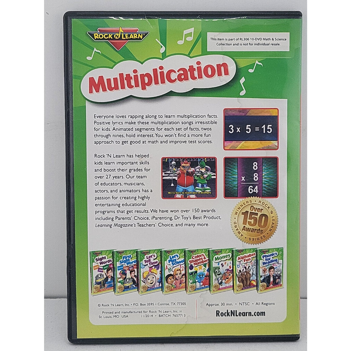 Rock N Learn Multiplication DVD