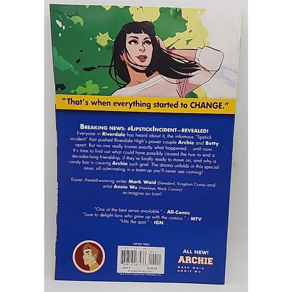 Archie #4 All New Mark Waid (2016 Marvel Comics)