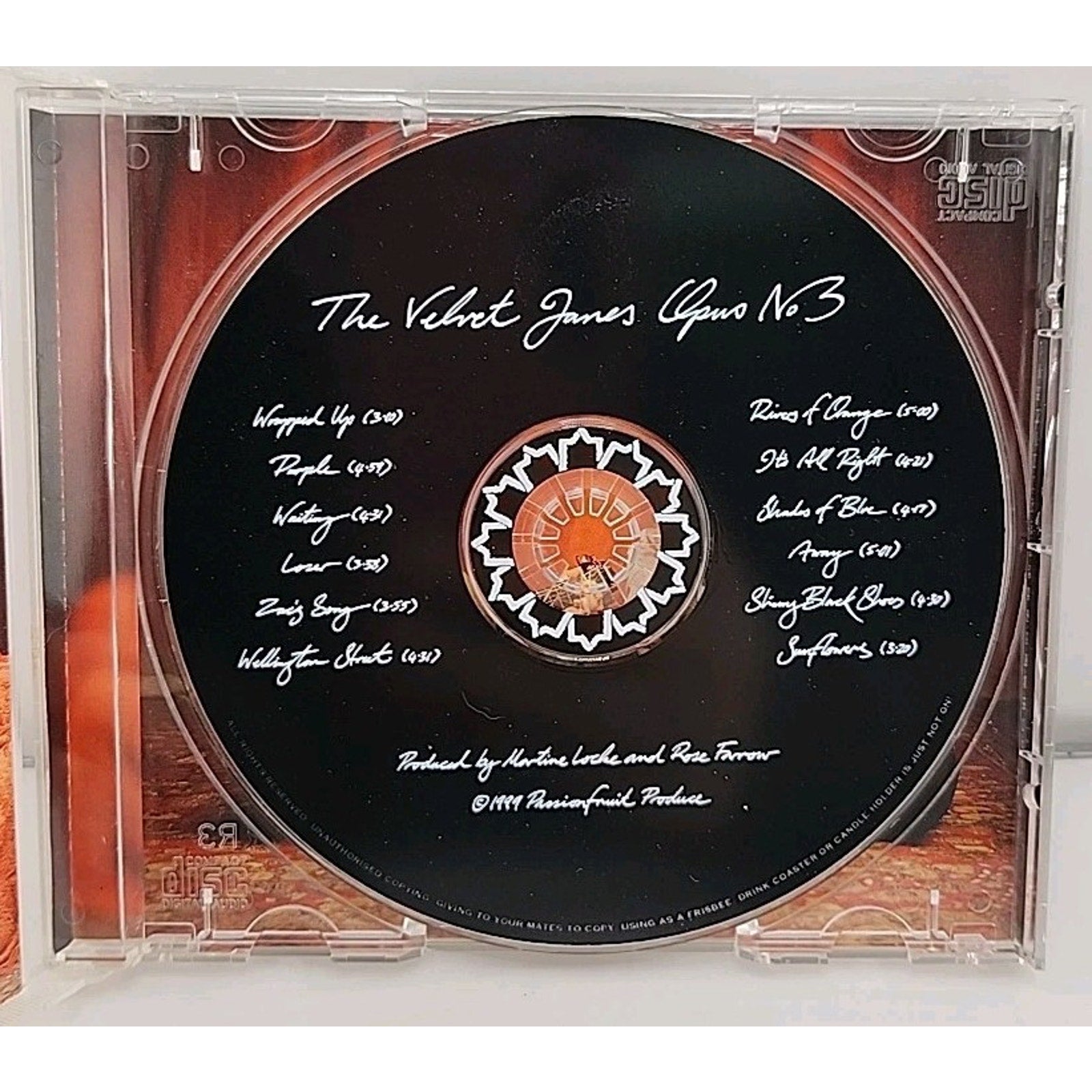 Opus No 3 by The Velvet Jones (CD, 1999, Passion Fruit)