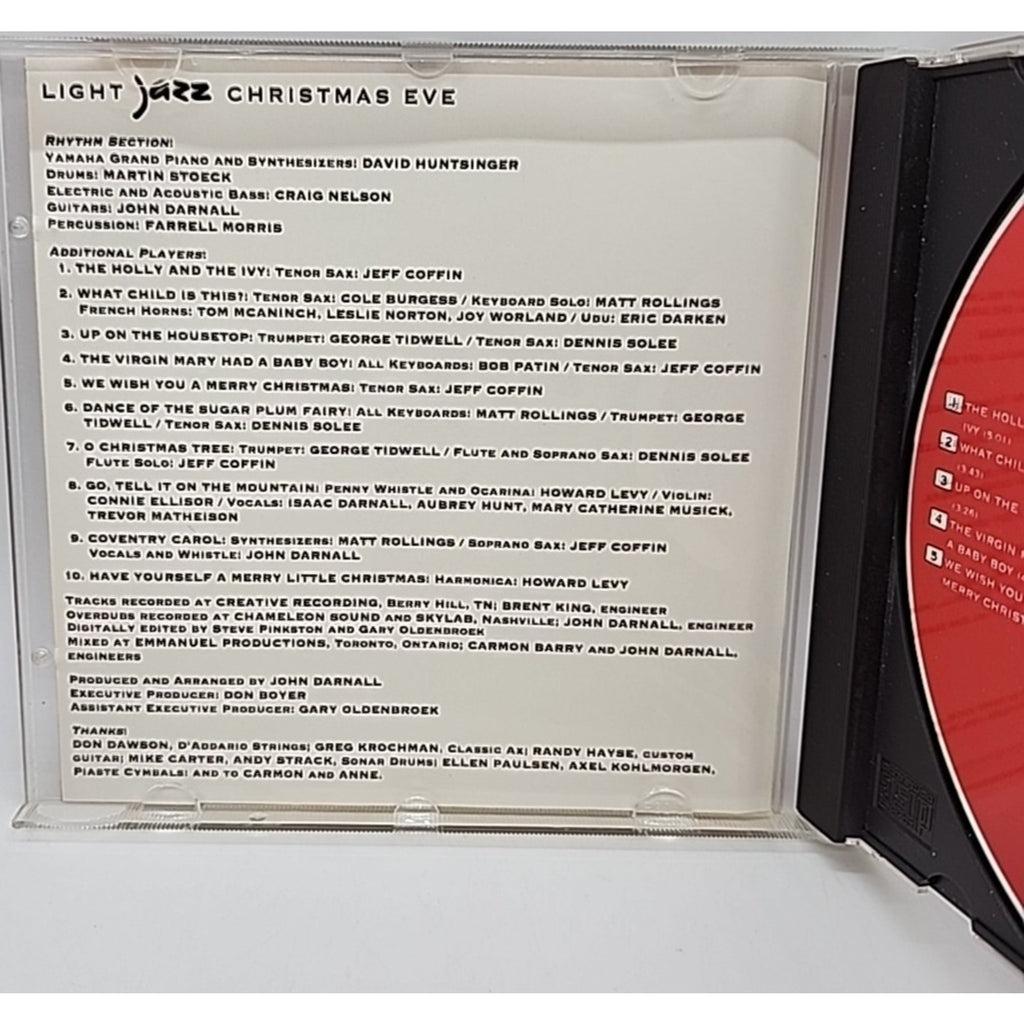 Light Jazz Christmas Eve (CD, 1994, Regency Entertainment)