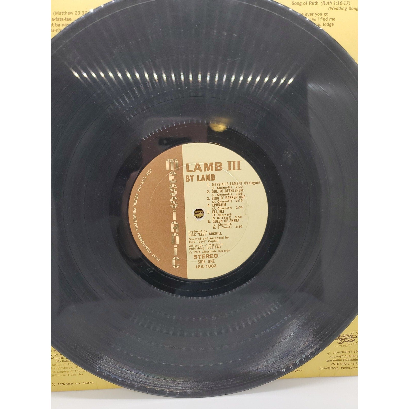 Messianic Lamb III By Lamb (Record)