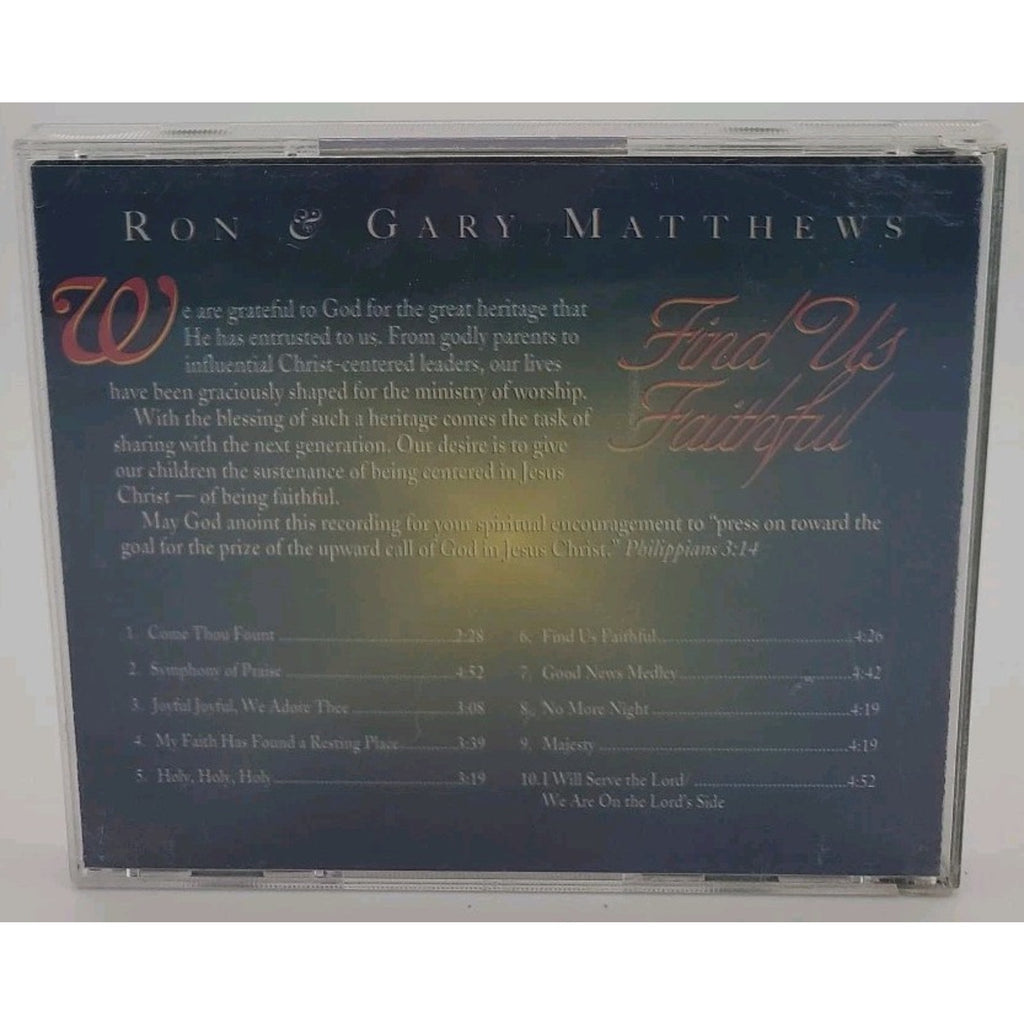 Ron & Gary Matthews Find Us Faithful (CD)