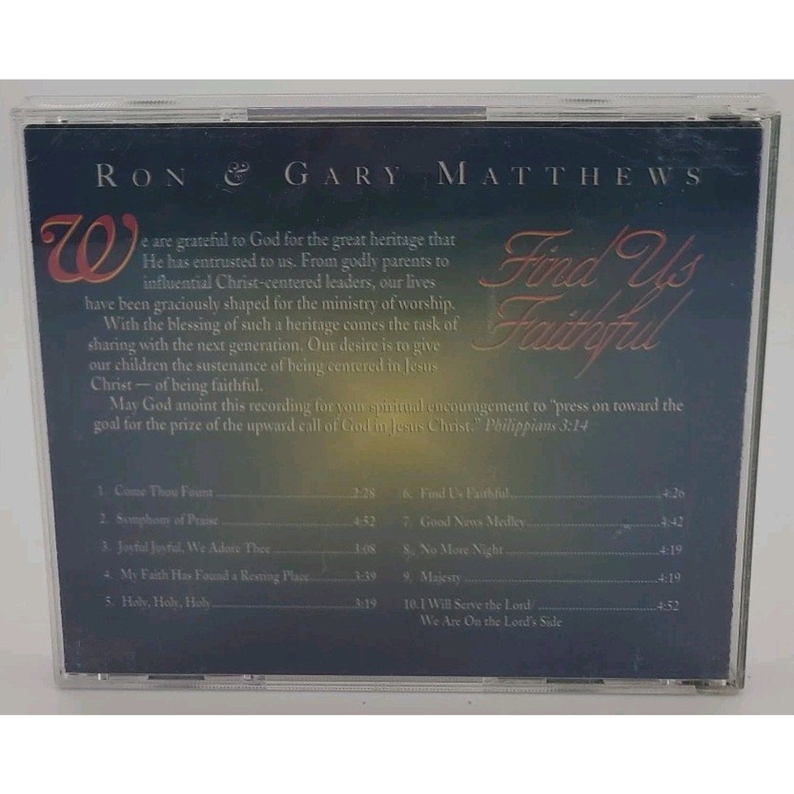 Ron & Gary Matthews Find Us Faithful (CD)