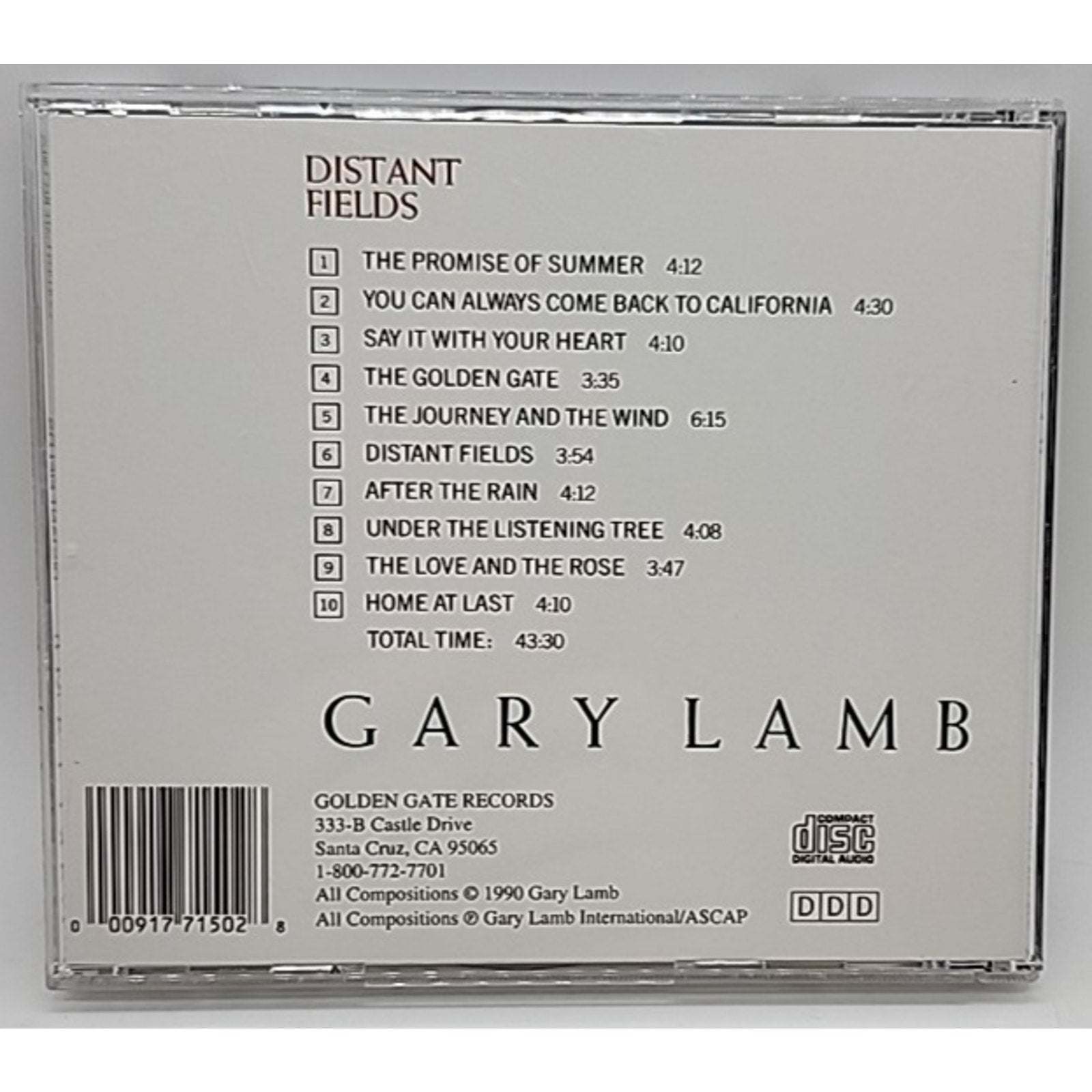 Distant Fields by Gary Lamb (New Age) (CD, 1991, Golden Gate (New Age))