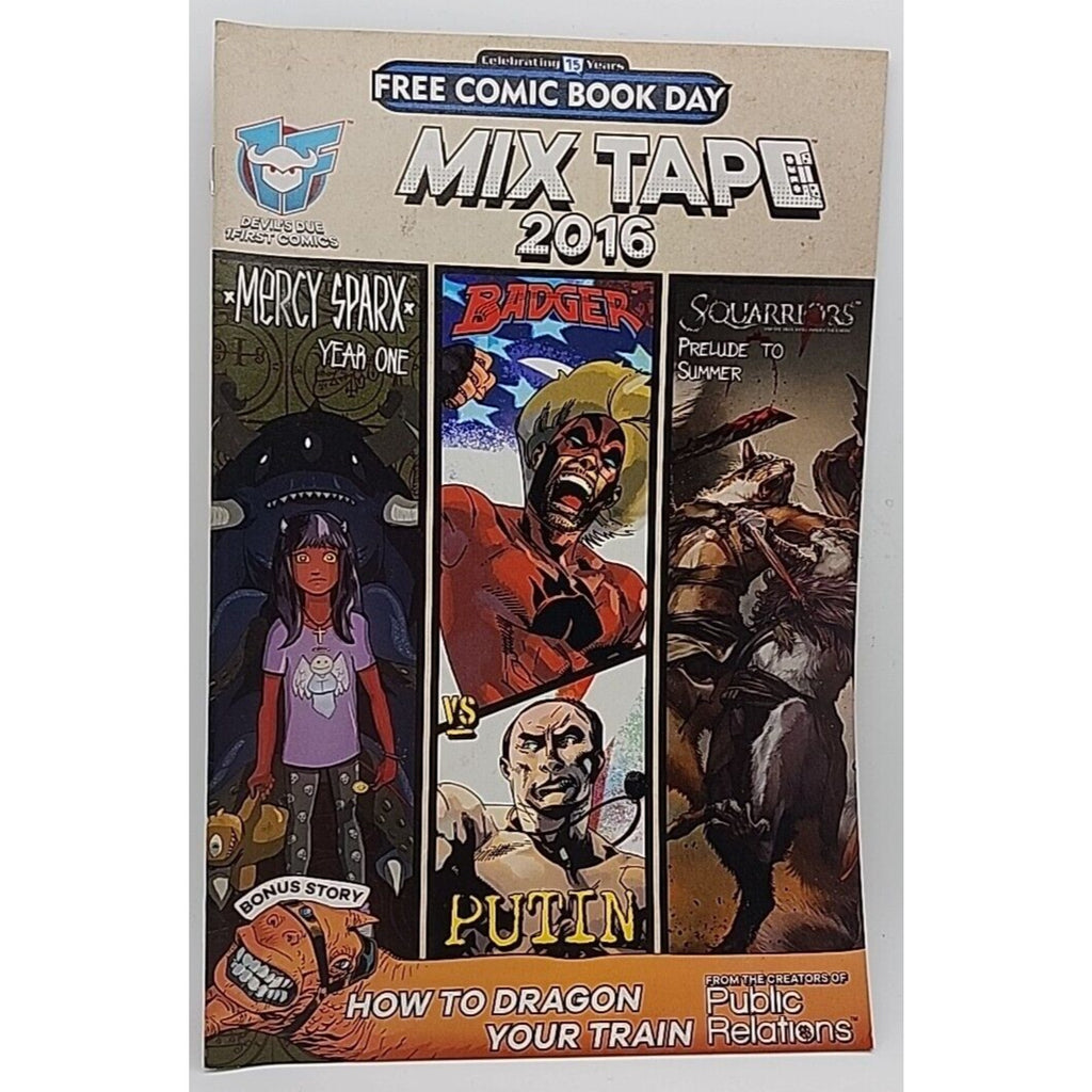 Mix Tape 2016 Devil's Due Free Comic Book Day #1 FCBD Badger vs PUTIN