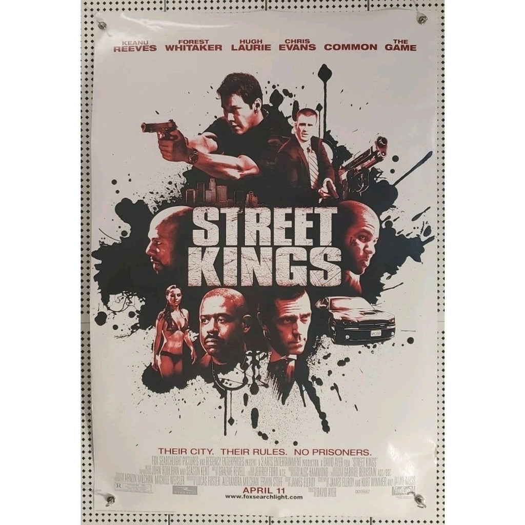 Street Kings Movie Poster Original DS 27X40 Keanu Reeves Forest Whitaker 2008