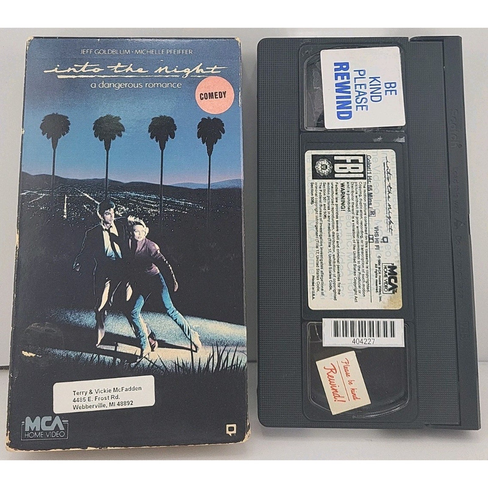 Into the Night (VHS, 1996)