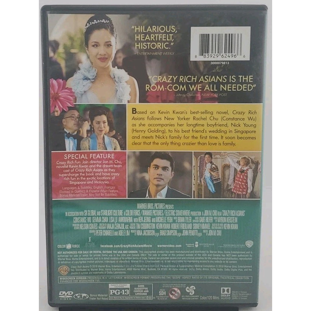 Crazy Rich Asians (DVD, 2018)