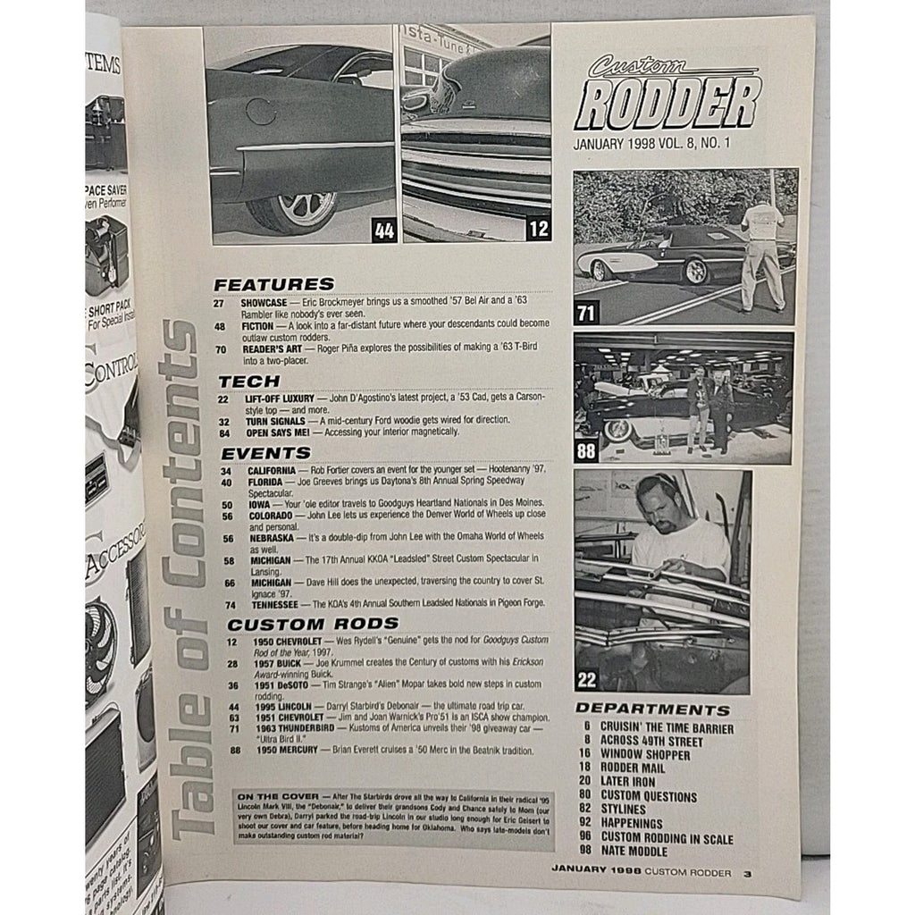 Custom Rodder Magazine - January 1998 - Vol. 8 No. 1