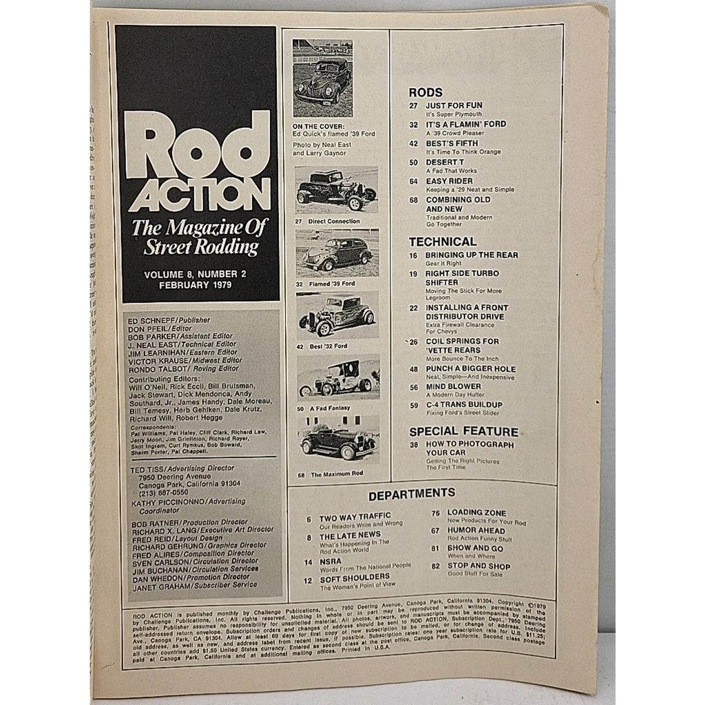 Rod Action Magazine - February 1979 - Volume 8 Number 2