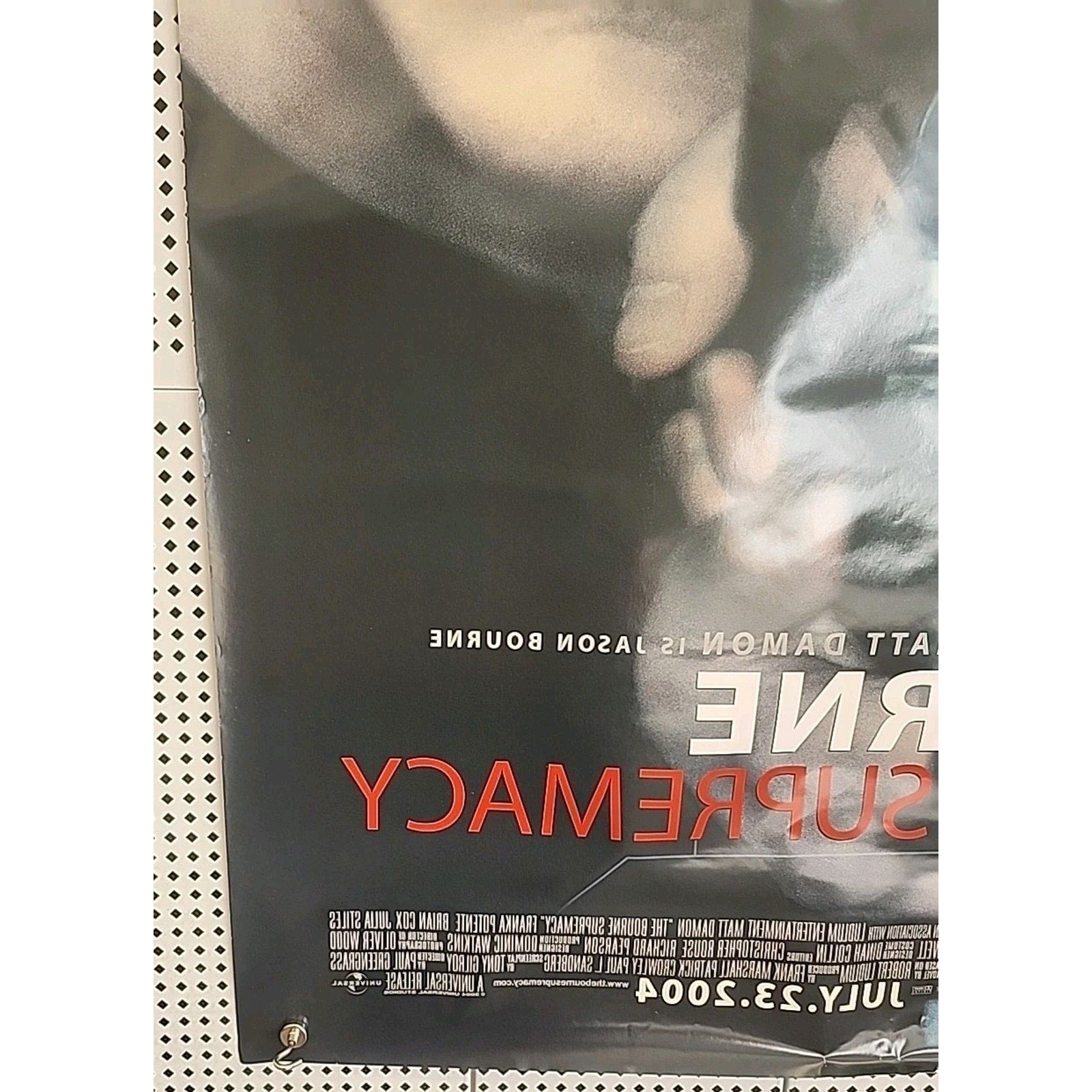 Bourne Supremacy Movie Poster 2 Sided Original 27x40 Matt Damon