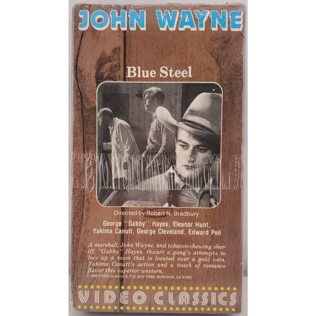 Blue Steel Starring John Wayne (VHS) *Brand New*