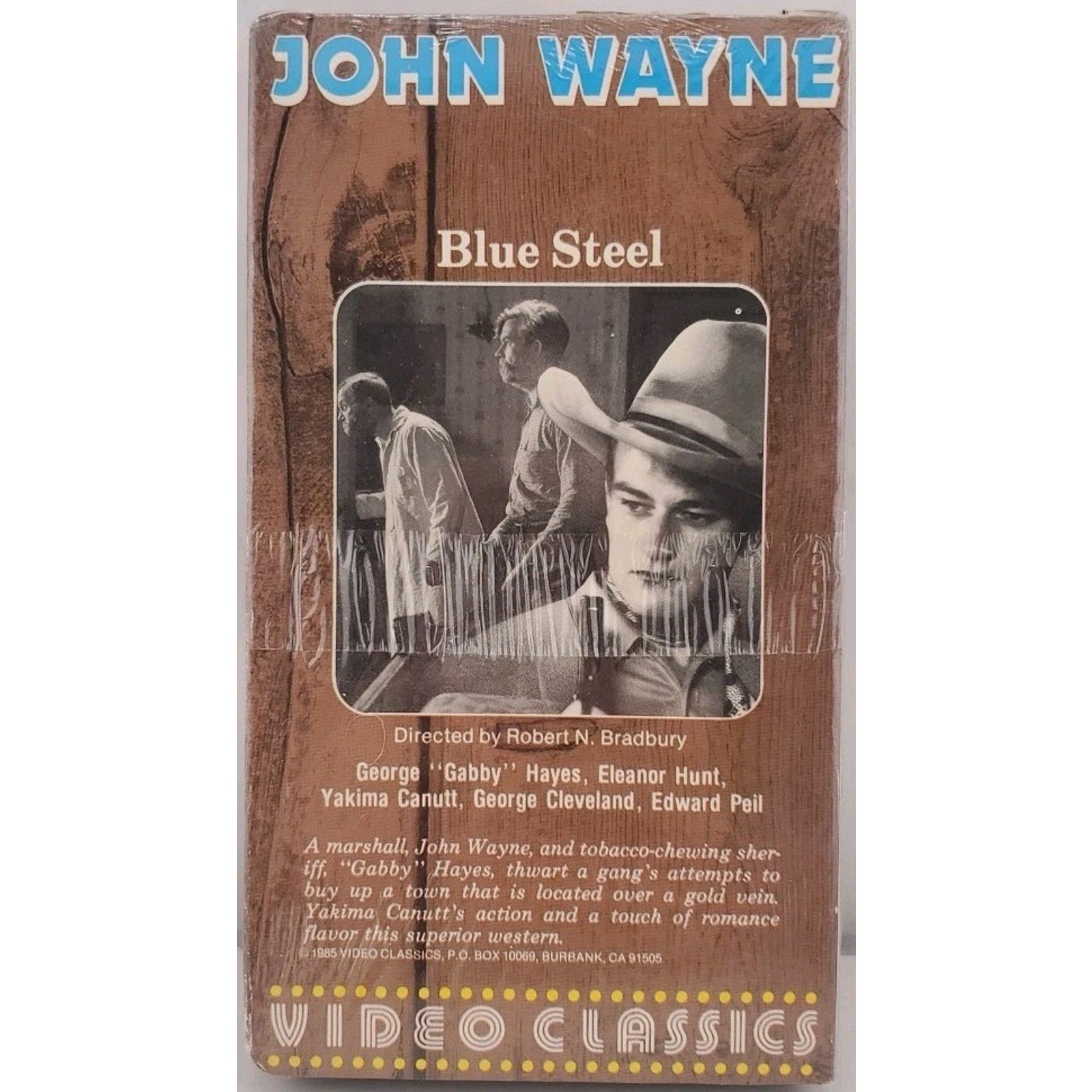 Blue Steel Starring John Wayne (VHS) *Brand New*