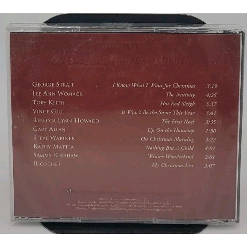 Wrangler Cowboy Christmas Volume IX by Various Artists (CD, 2001) *Brand New*