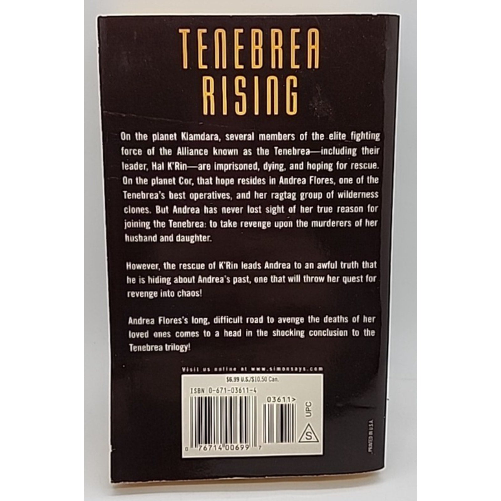 Tenebrea Rising by Daniel Graham and Roxanne Dawson (2002, Mass Market)