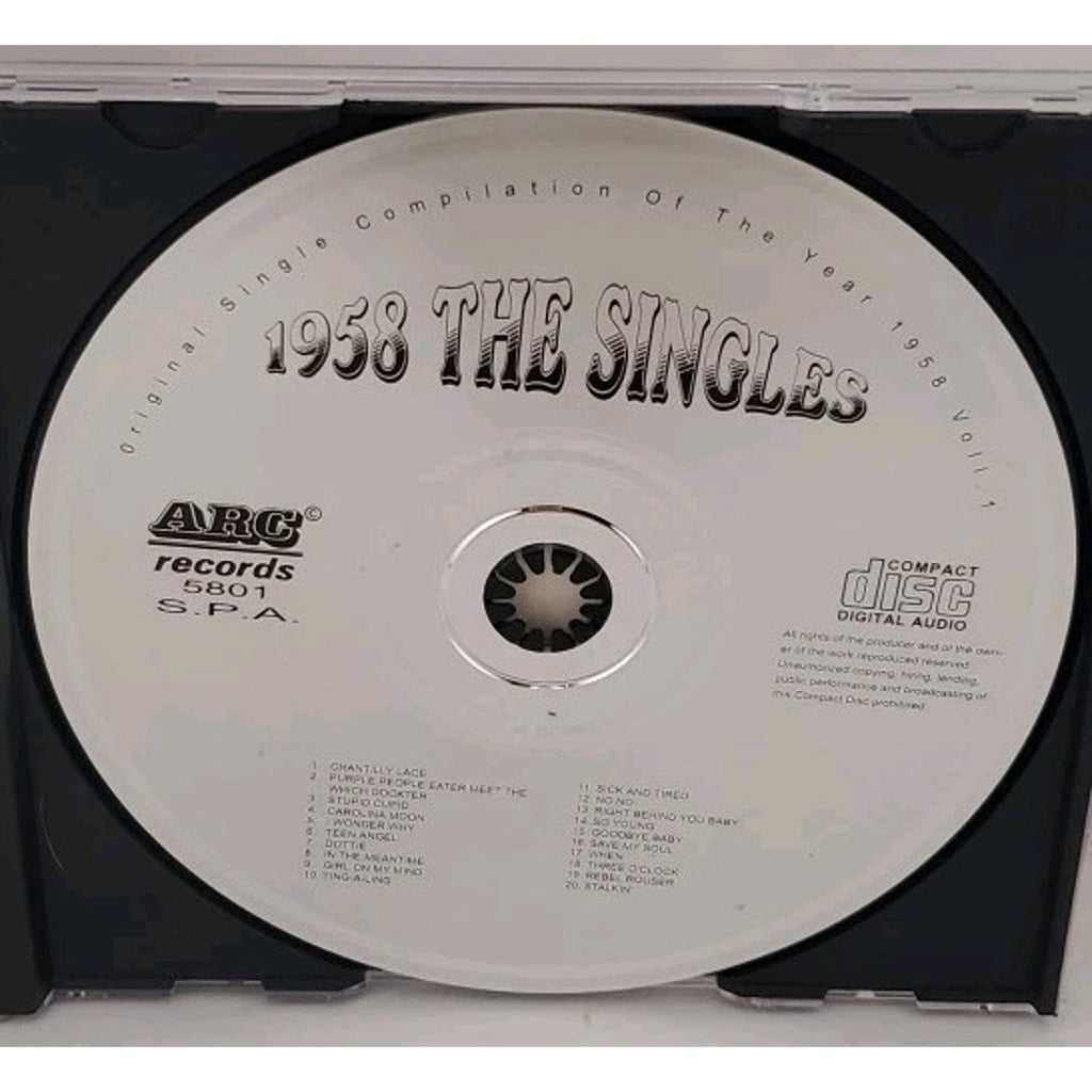 The Singles Original Original Single Compilation Of The Year 1958 Vol 1 (CD)