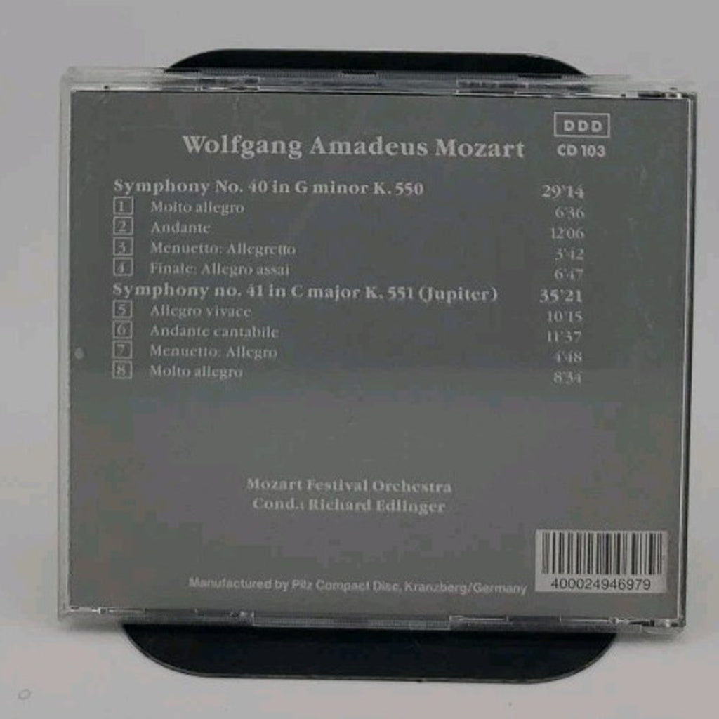 Vienna Master Series: Mozart: Symphonies Nos. 40 and 41 (Cd 1989)