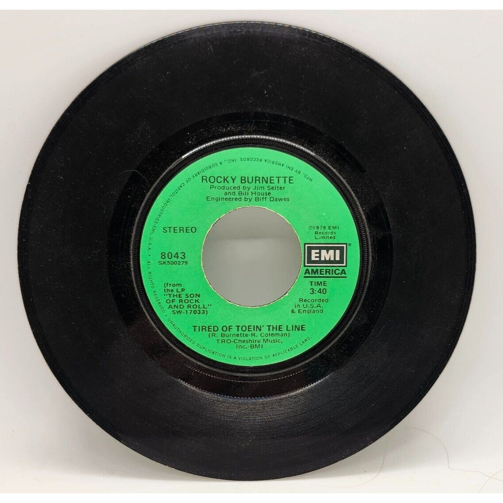 Boogie Down In Mobile, Alabama / Tired of Toein' the Line By Rocky Burnette
