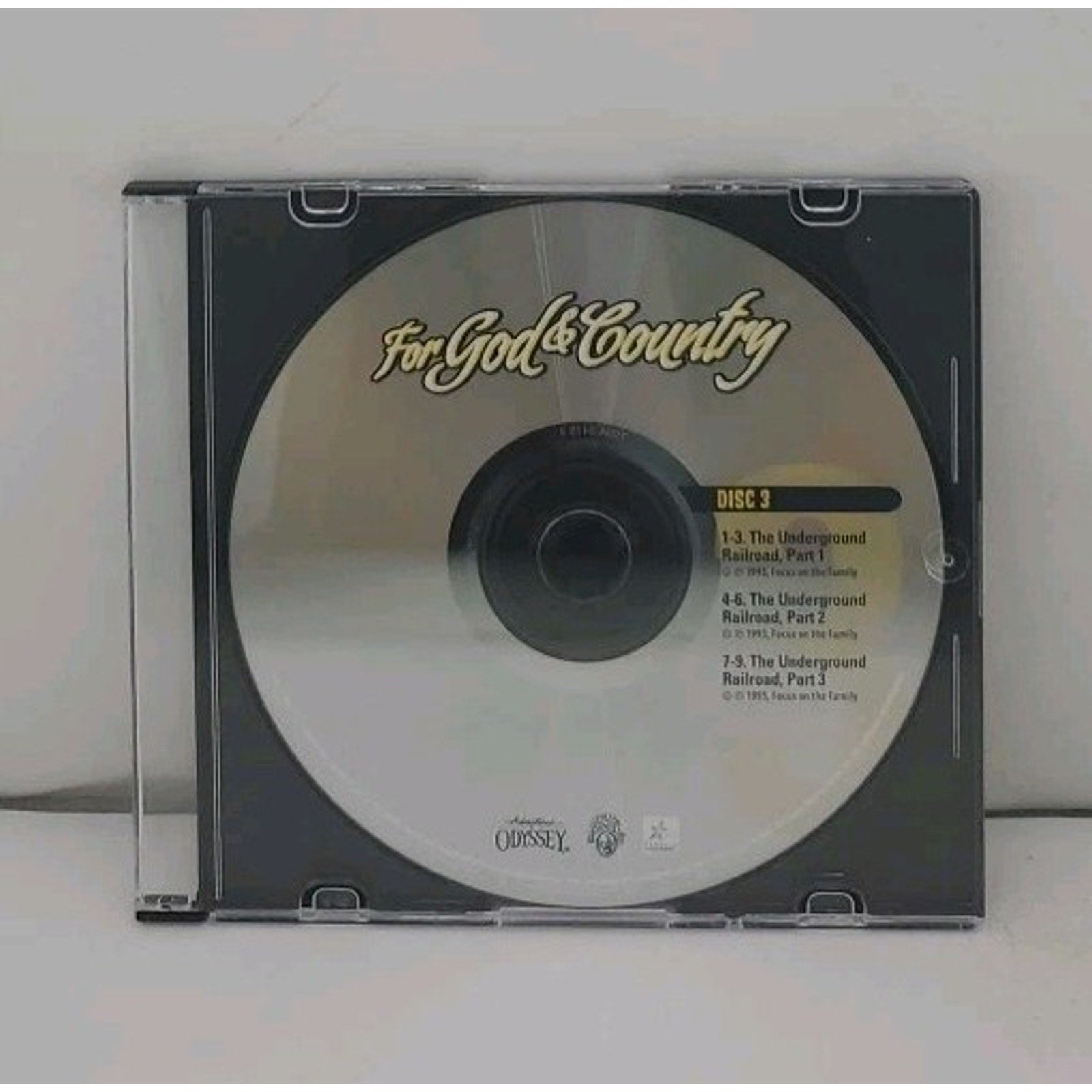 Adventures in Odyssey For God & Country (Audio CD, 2008) (Disc 3 Only)