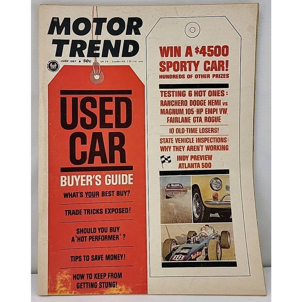 Motor Trend Magazine June 1967 Vol. 19 No. 6