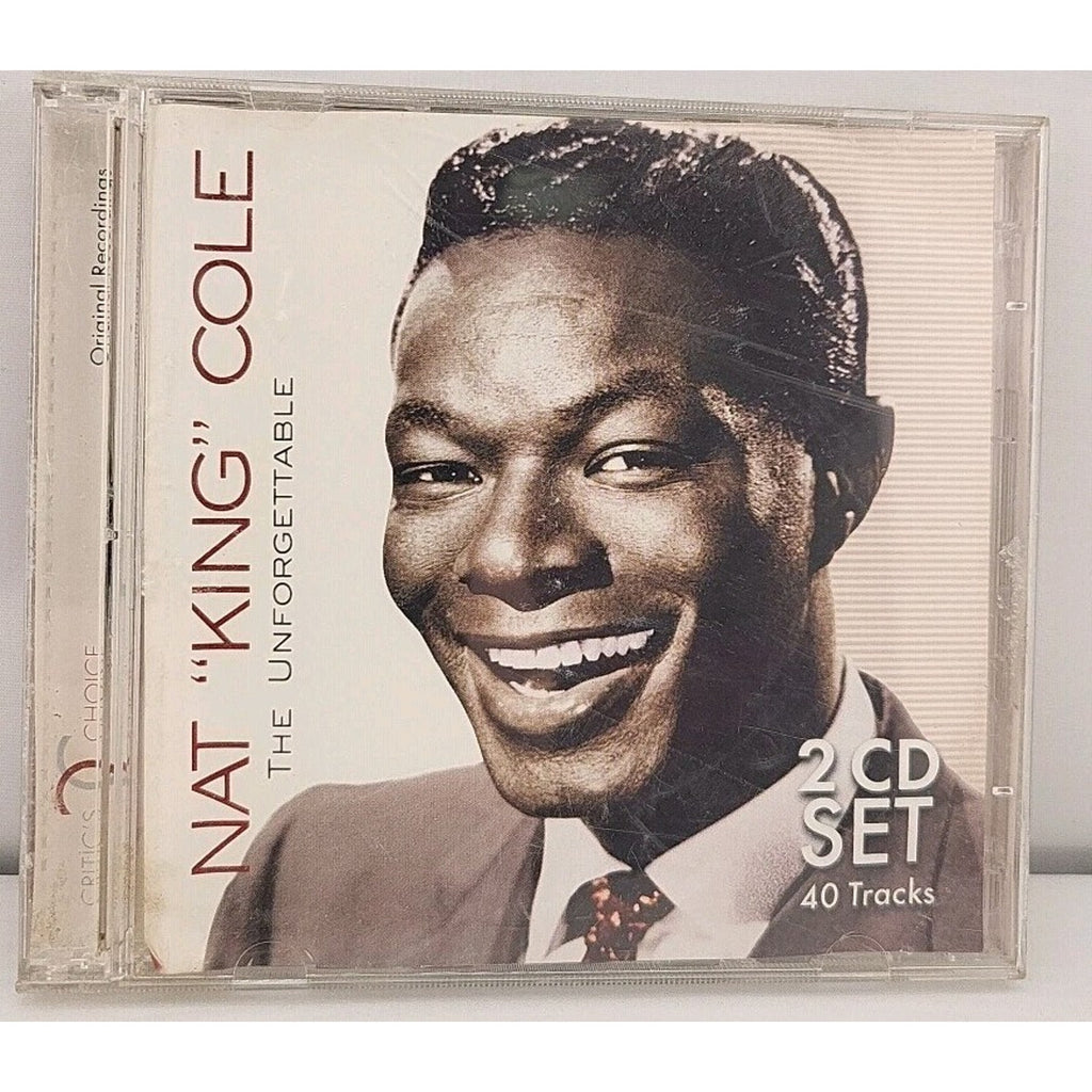 Nat King Cole the Unforgettable 2 CD Set 40 Tracks