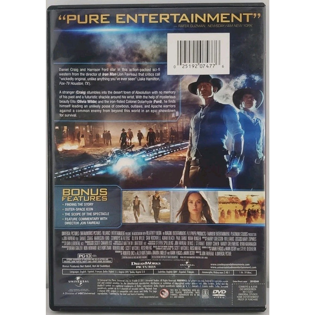 Cowboys & Aliens (DVD, 2011)
