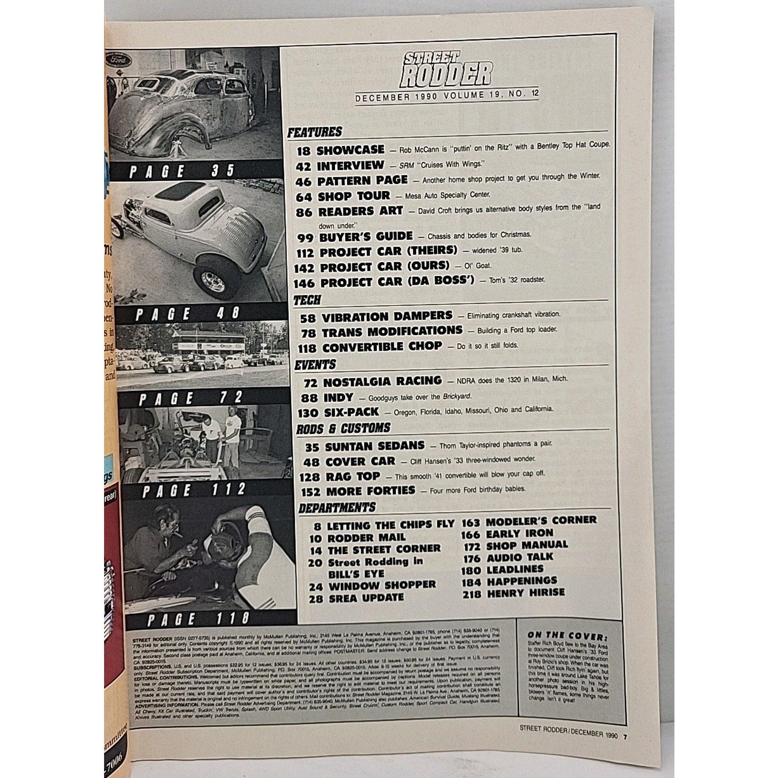Street Rodder Magazine - December 1990 - Vol. 19 No. 12