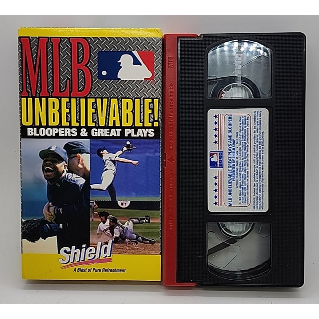 MLB Unbelievable: Bloopers & Great Plays (VHS,1995)